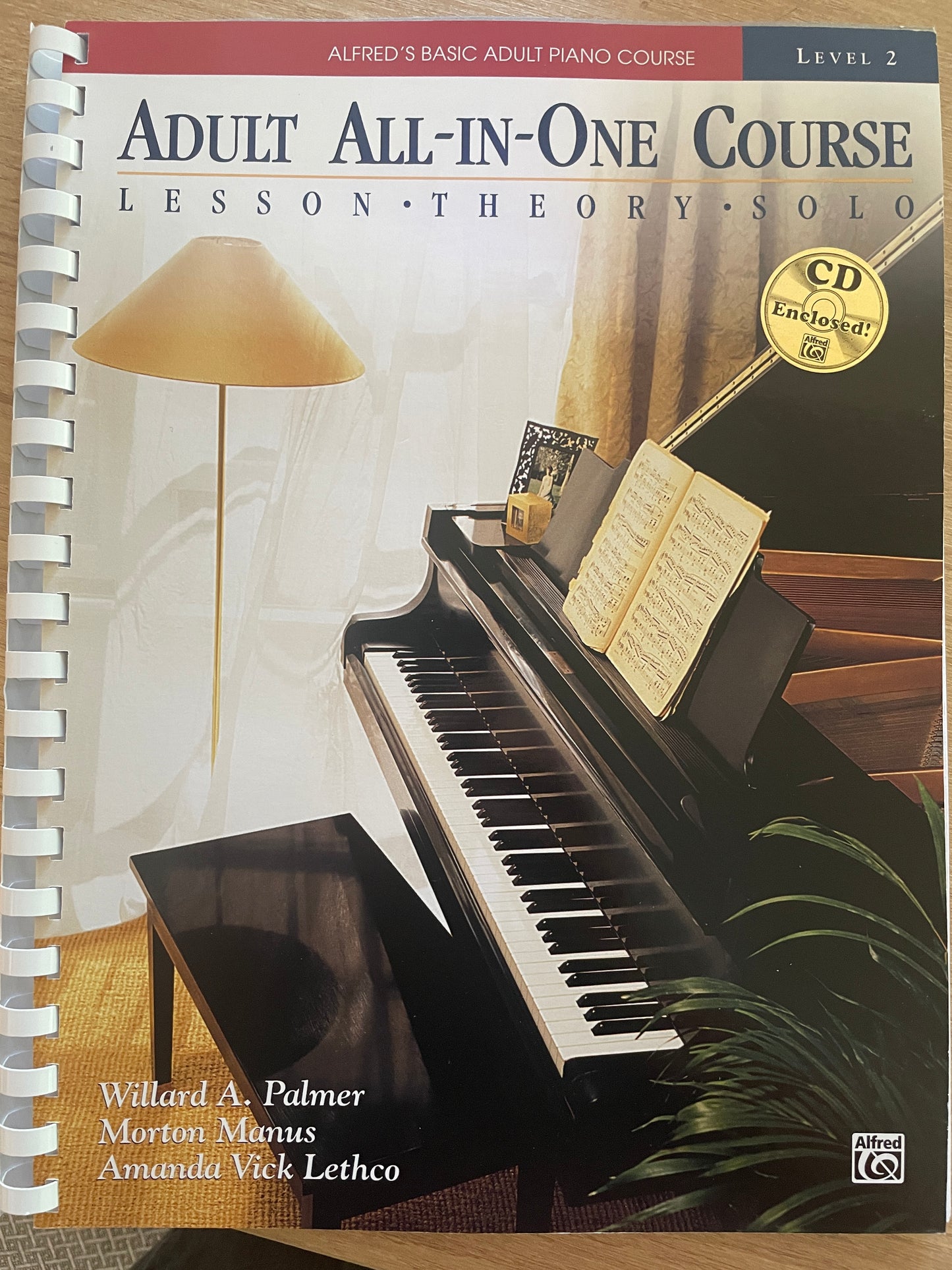 Alfred's Adult All-In-One Piano Method Level Two WITH CD