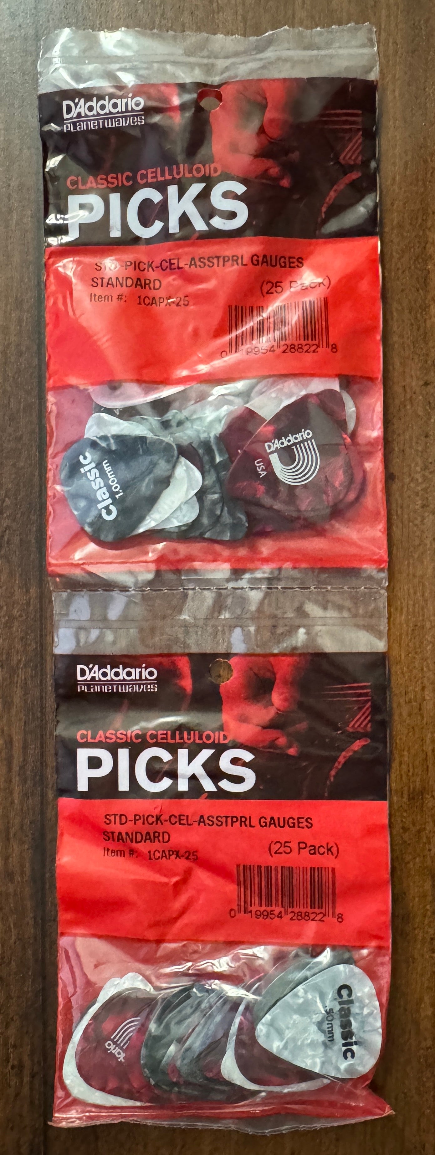 D'Addario Guitar Picks Classic Pearl Celluloid Assortment TWO 25-Packs