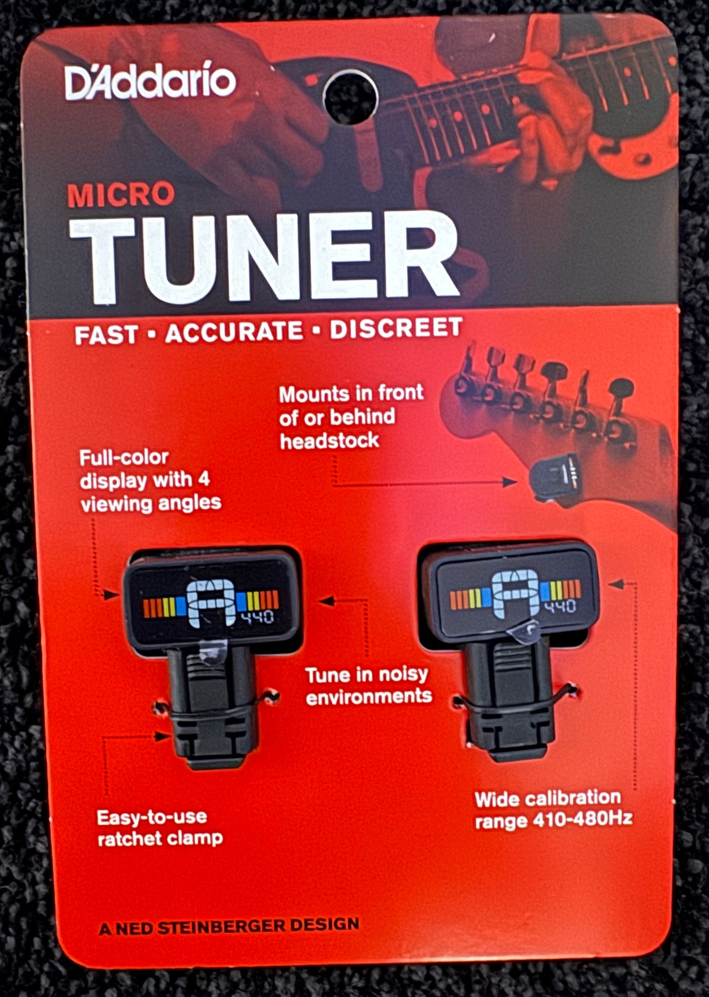 D'Addario Planet Waves Clip-on Tuner TWIN PACK (Guitar, Mando, Uke, Banjo, Bazuki)