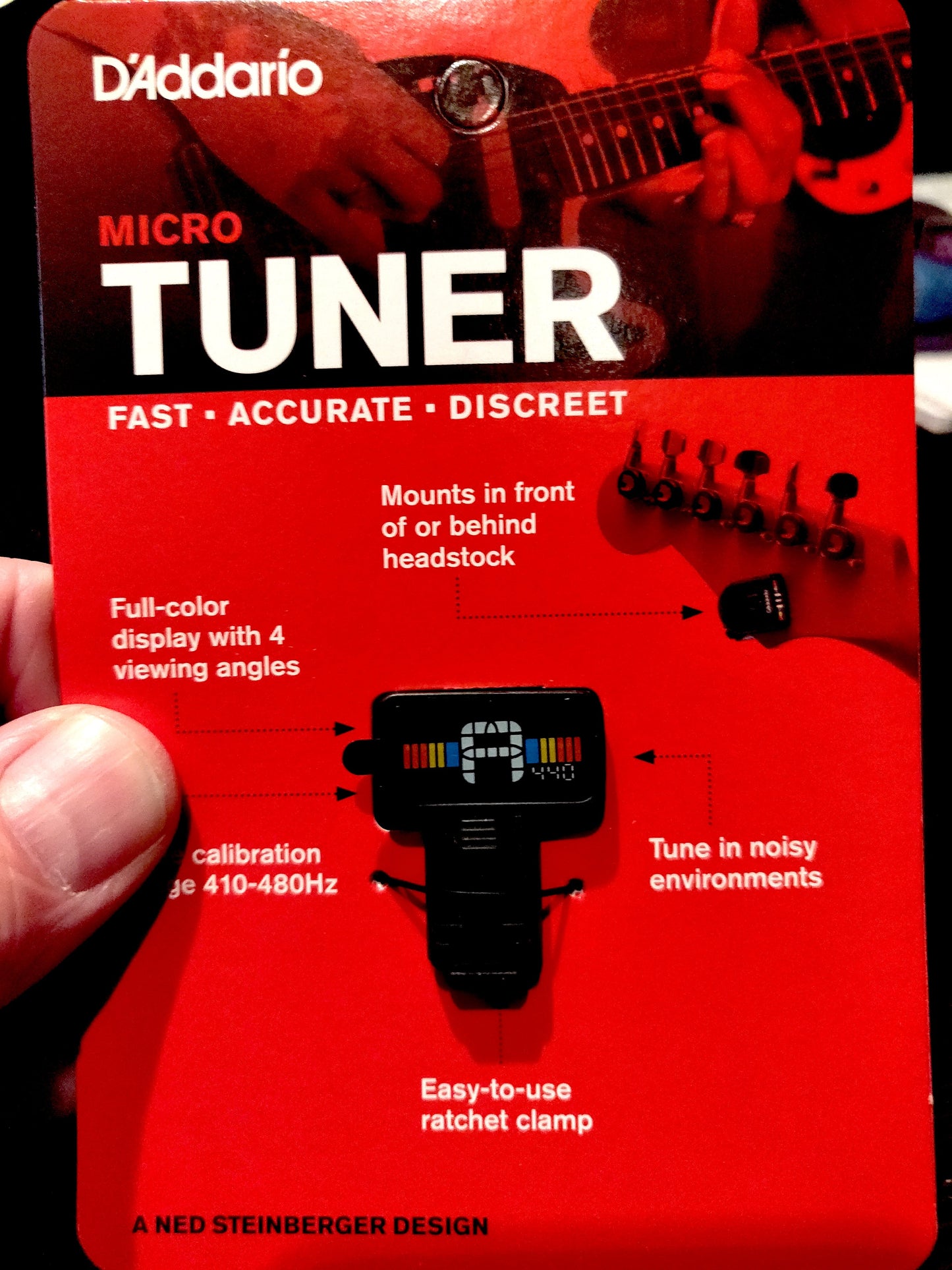 D'Addario Planet Waves Clip-on Tuner TWIN PACK (Guitar, Mando, Uke, Banjo, Bazuki)