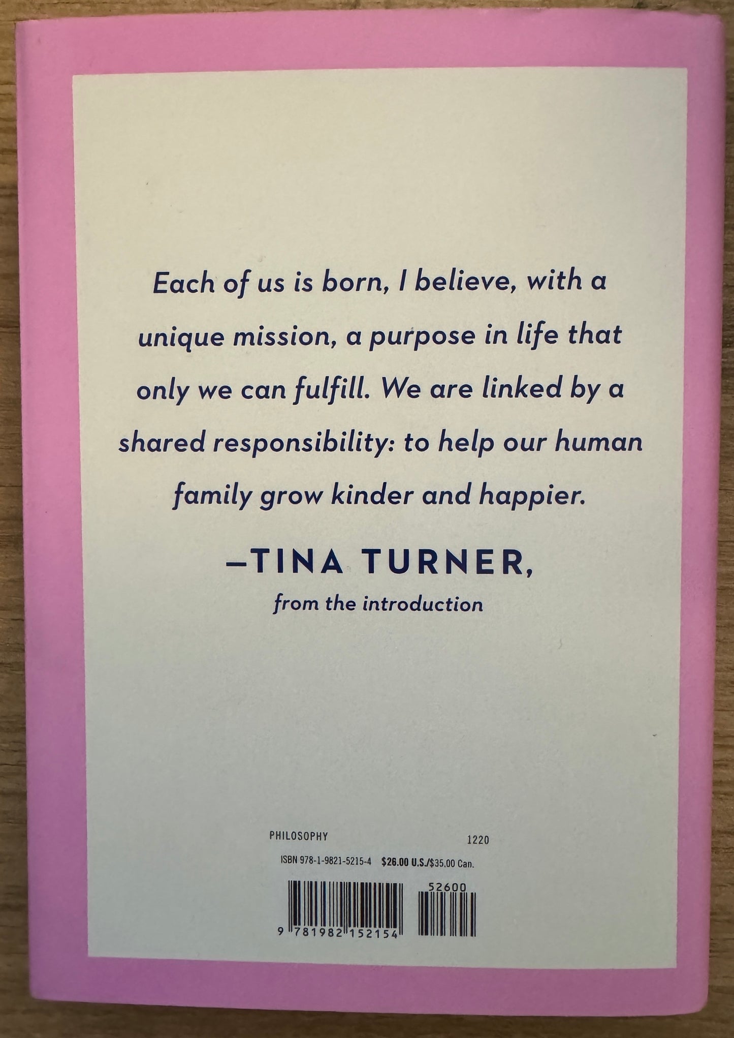 Happiness Becomes You: A Gudie To Changing Your Life For Good by Tina Turner