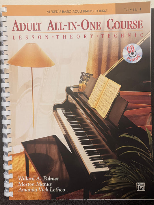 Alfred's Adult All-In-One Piano Method Level One WITH CDs