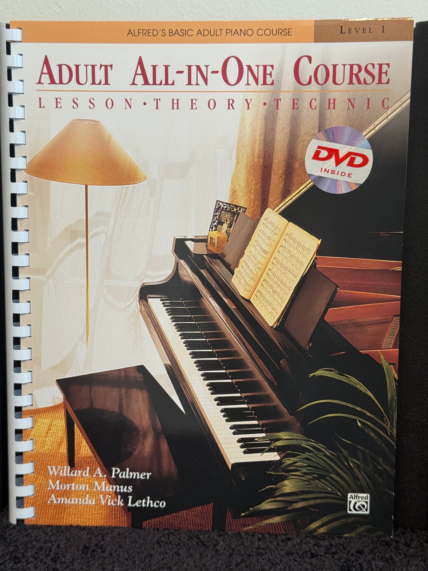 Alfred's Adult All-In-One Piano Method Level One WITH DVD