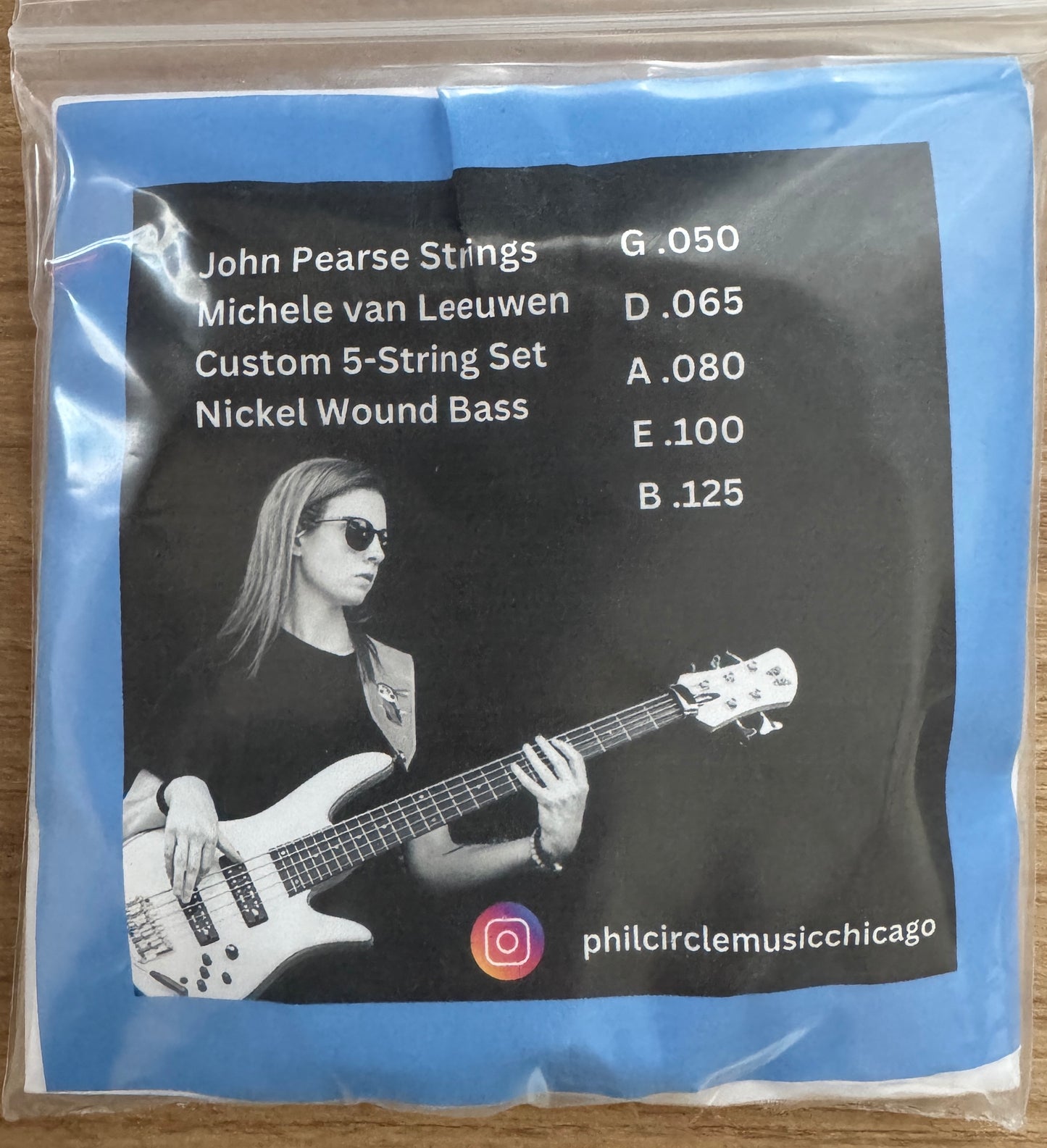 John Pearse Custom 5-String Nickel Wound Bass Strings
