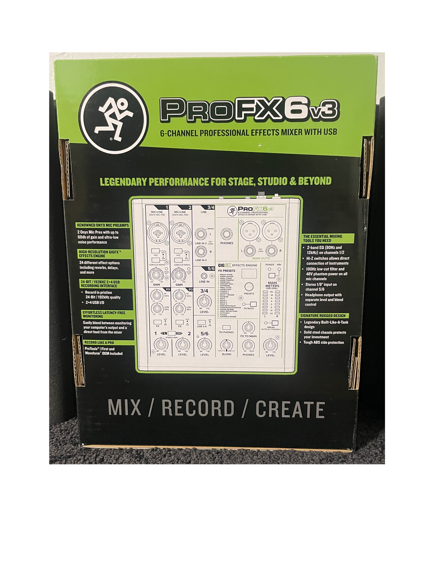 Mackie PROFX6V3 6 Channel Professional Effects Compact Mixer (Interface)