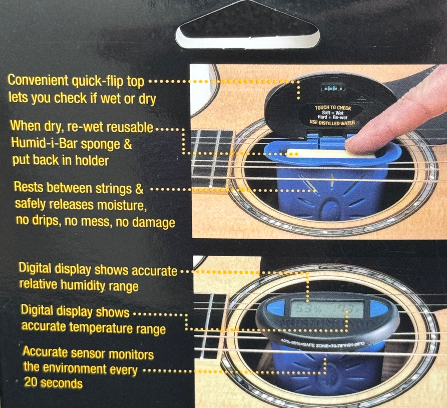 Music Nomad The Humitar ONE Acoustic Guitar Humidifier & Hygrometer MN311