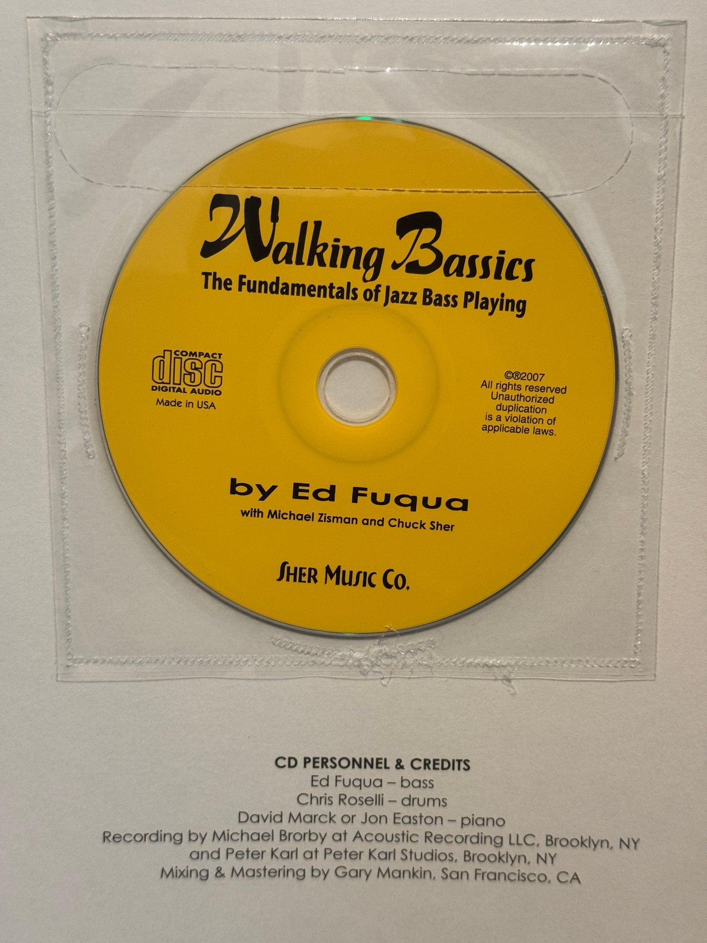 Walking Bassics: Fundamentals Of Jazz Bass Playing WITH CD