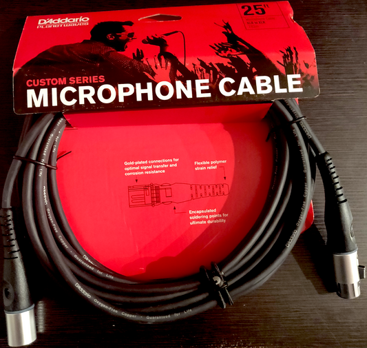 D'Addario Planet Waves Custom Series 25' Microphone Cable