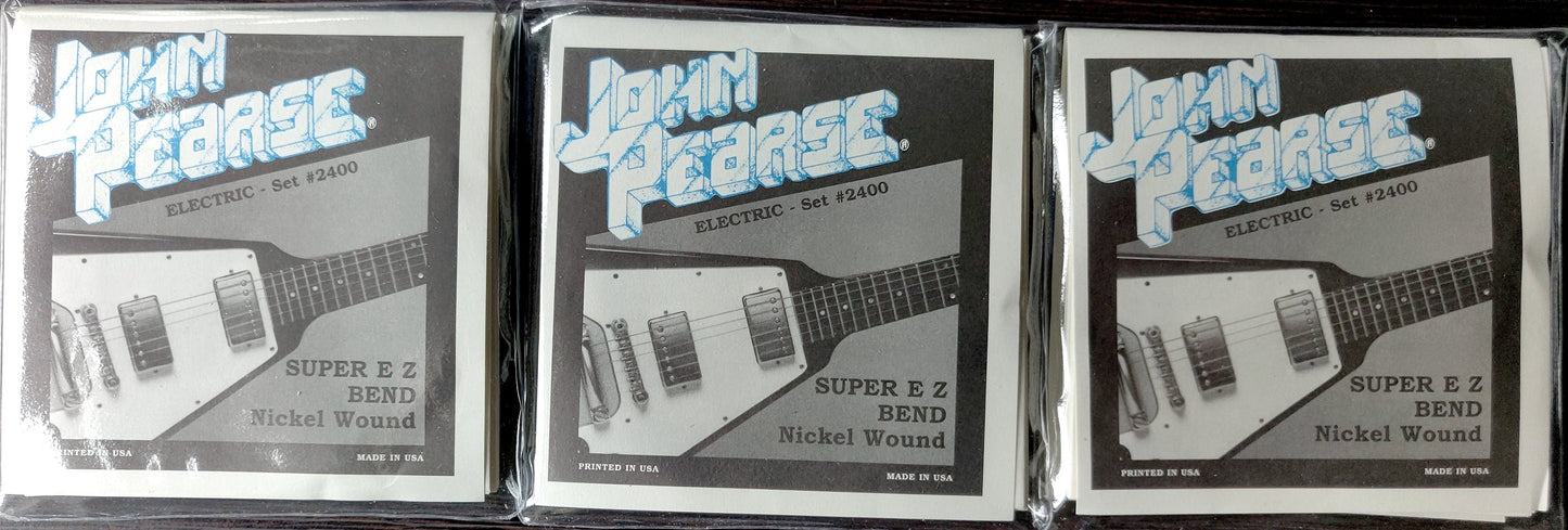 John Pearse Electric Guitar Strings THREE SETS