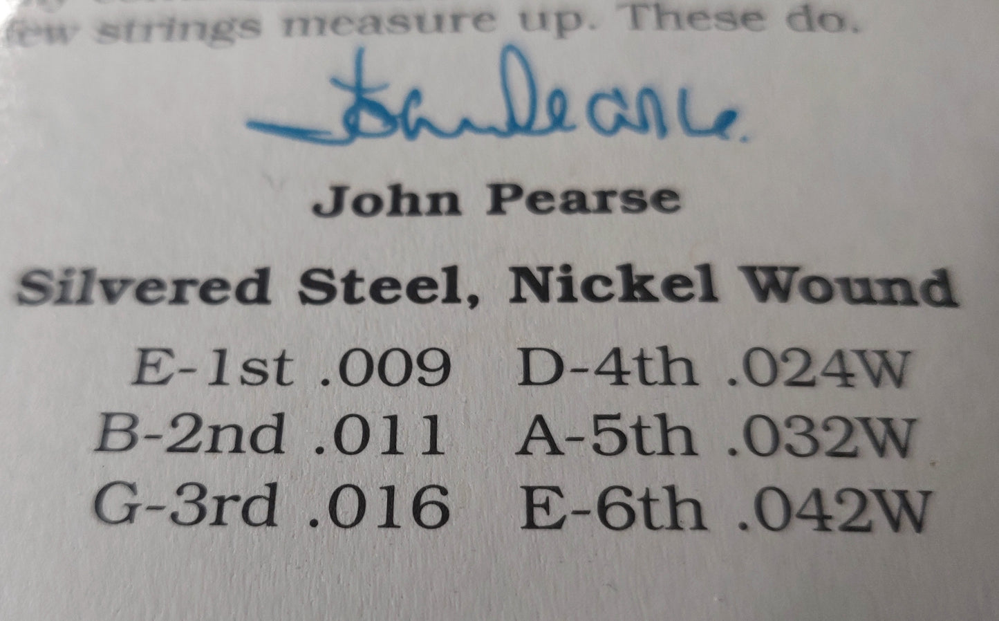John Pearse Electric Guitar Strings