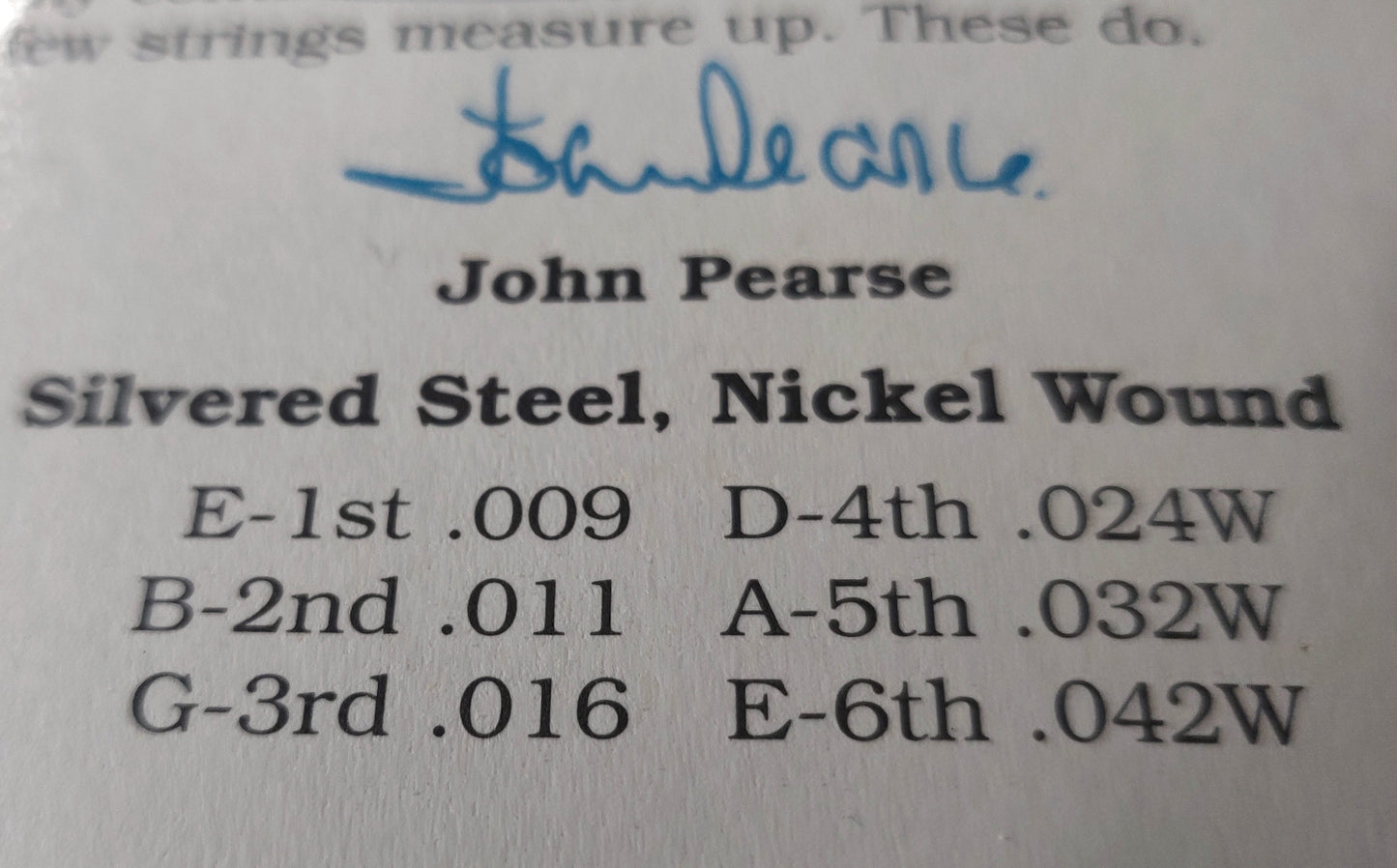 John Pearse Electric Guitar Strings THREE SETS