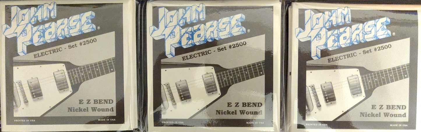 John Pearse Electric Guitar Strings THREE SETS
