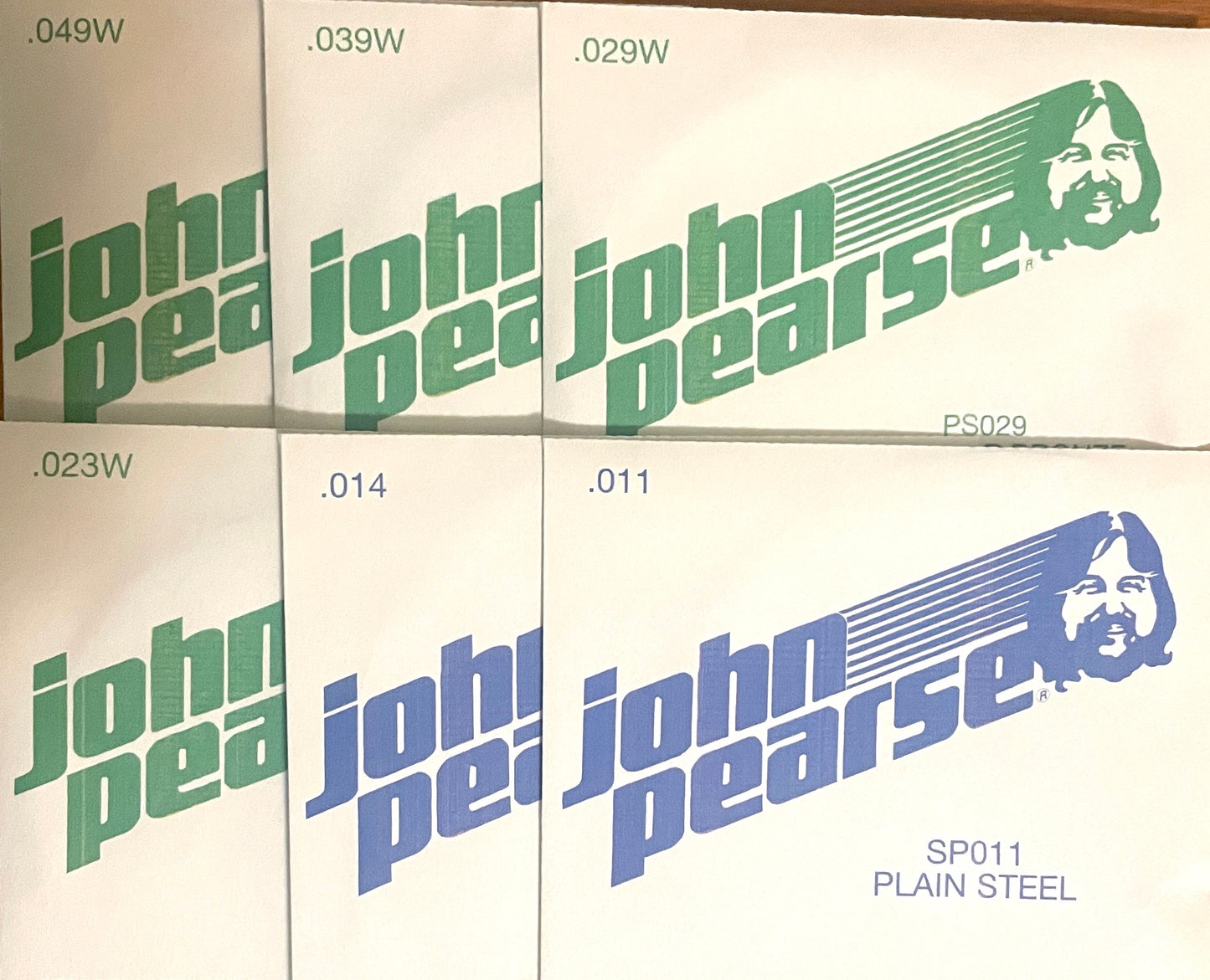 John Pearse Silk & Phosphor Bronze Guitar Strings ONE SET