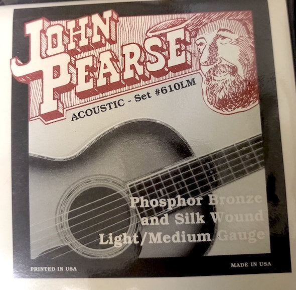 John Pearse Silk & Phosphor Bronze Guitar Strings THREE SETS