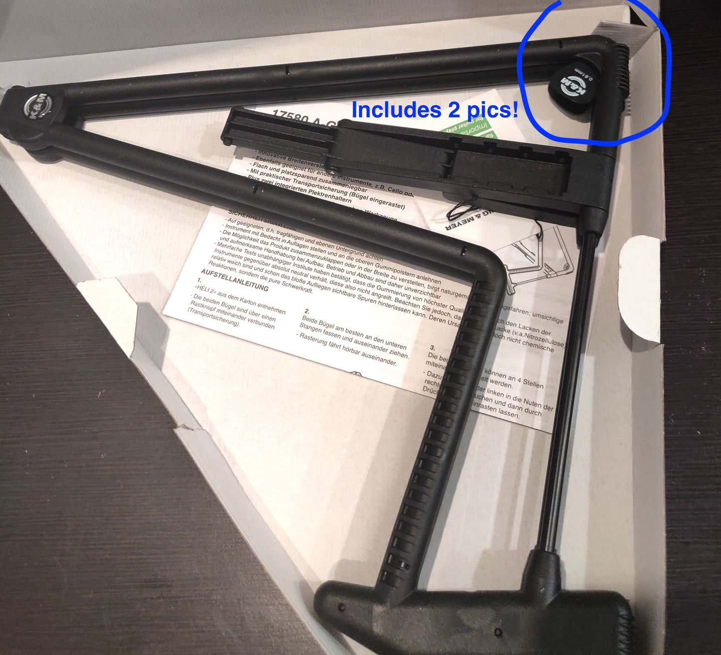 Konig & Meyer Heli 2 17580 Compact Acoustic Guitar Stand