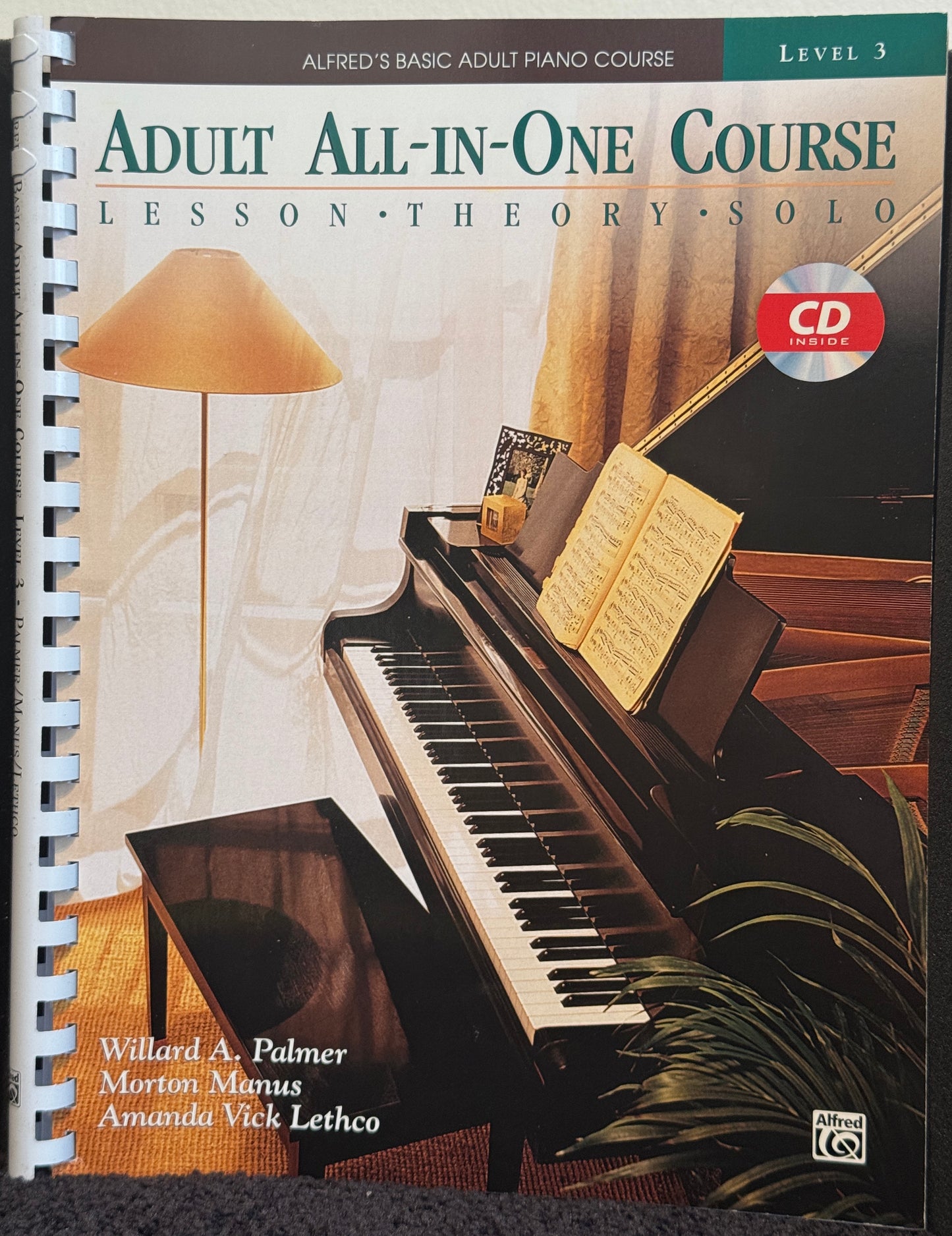 Alfred's Adult All-In-One Piano Method Level Three WITH CD