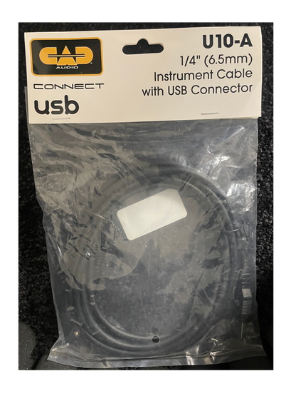 CAD 1/4" 10' Instrument Cable with USB-A Connector