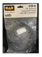CAD 1/4" 10' Instrument Cable with USB-A Connector