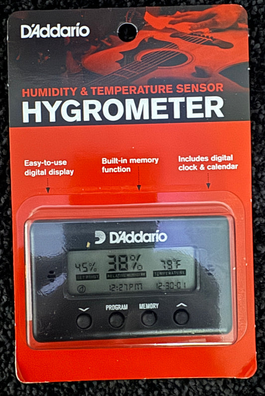 D'Addario Hygrometer Humidity & Temperature Sensor