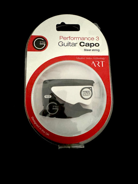 G7th Performance 3 Capo For Steel String Guitars Satin Black