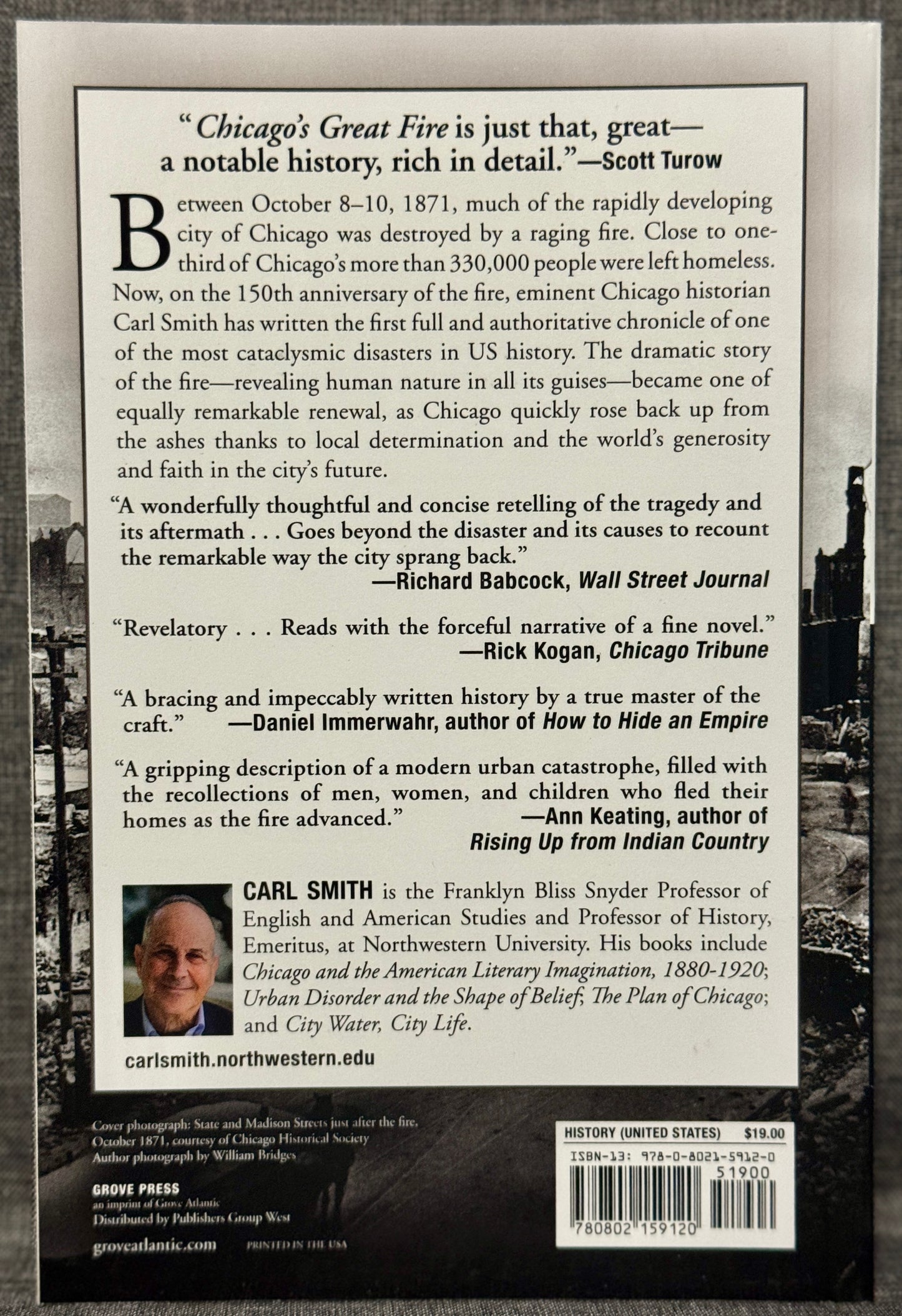 Chicago's Great Fire by Carl Smith