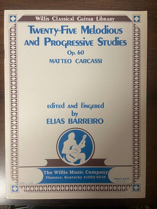 25 Melodious & Progressive Studies For The Guitar (Matteo Carcassi)