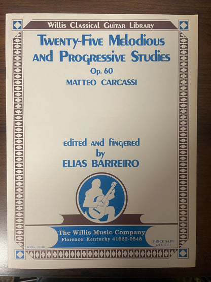 25 Melodious & Progressive Studies For The Guitar (Matteo Carcassi)