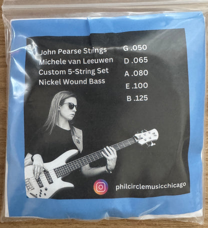 John Pearse Custom 5-String Nickel Wound Bass Strings