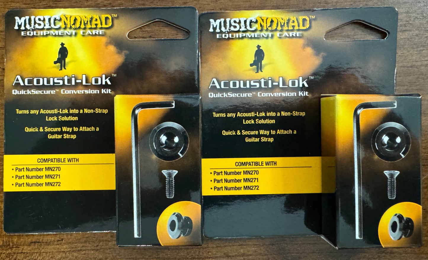 Music Nomad: Acousti-Lok QuickSecure Conversion Kit (TWIN PACK) MN274