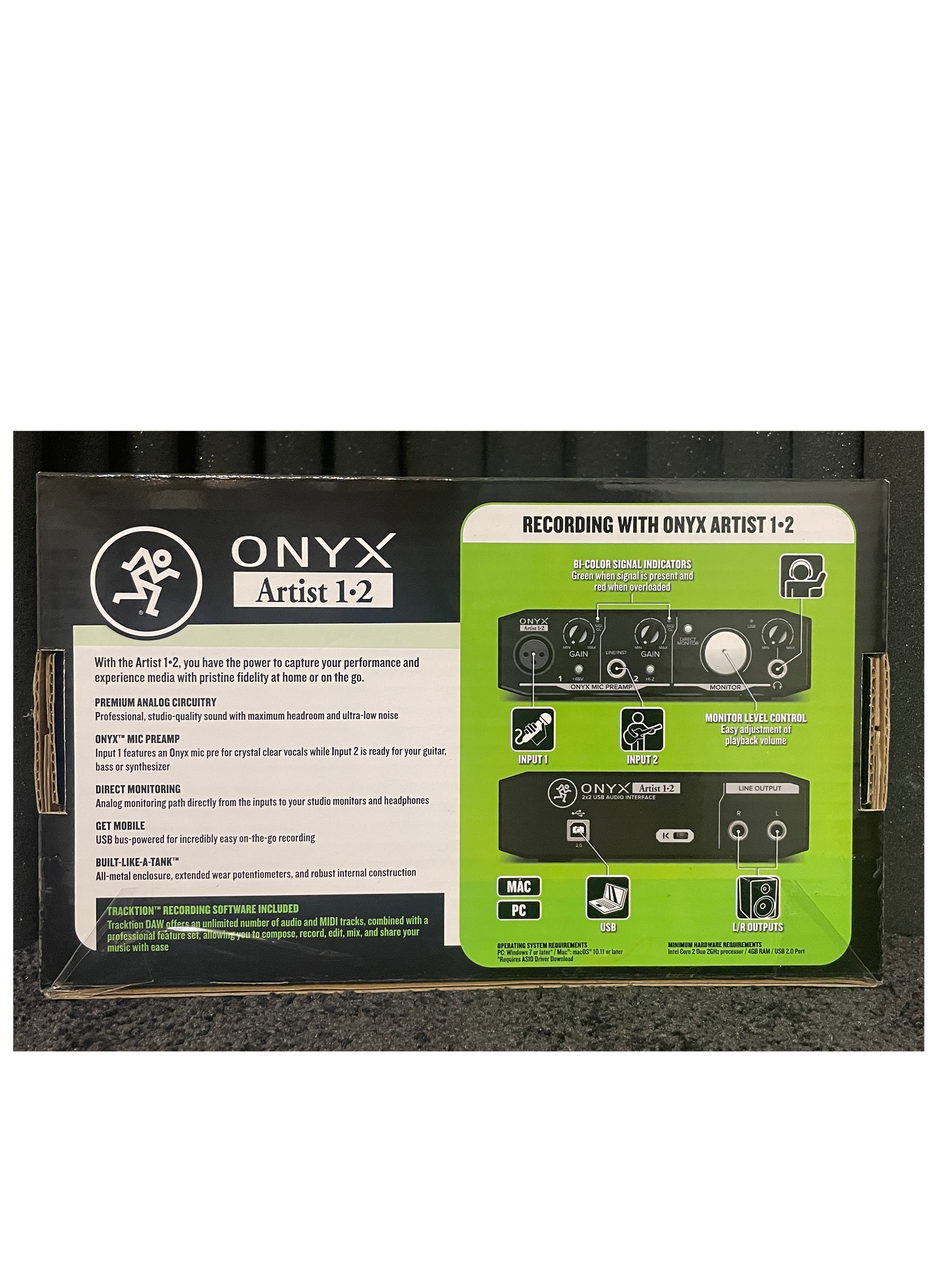 MACKIE ONYX Artist 1•2 USB Audio Interface 2 In x 2 Out