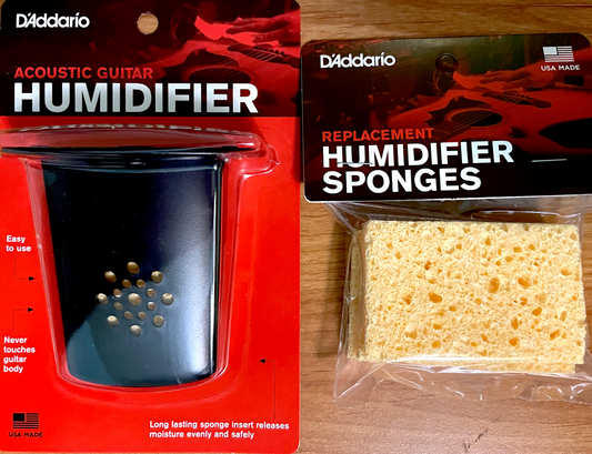 D'Addario Acoustic Guitar Humidifer with Extra Sponges