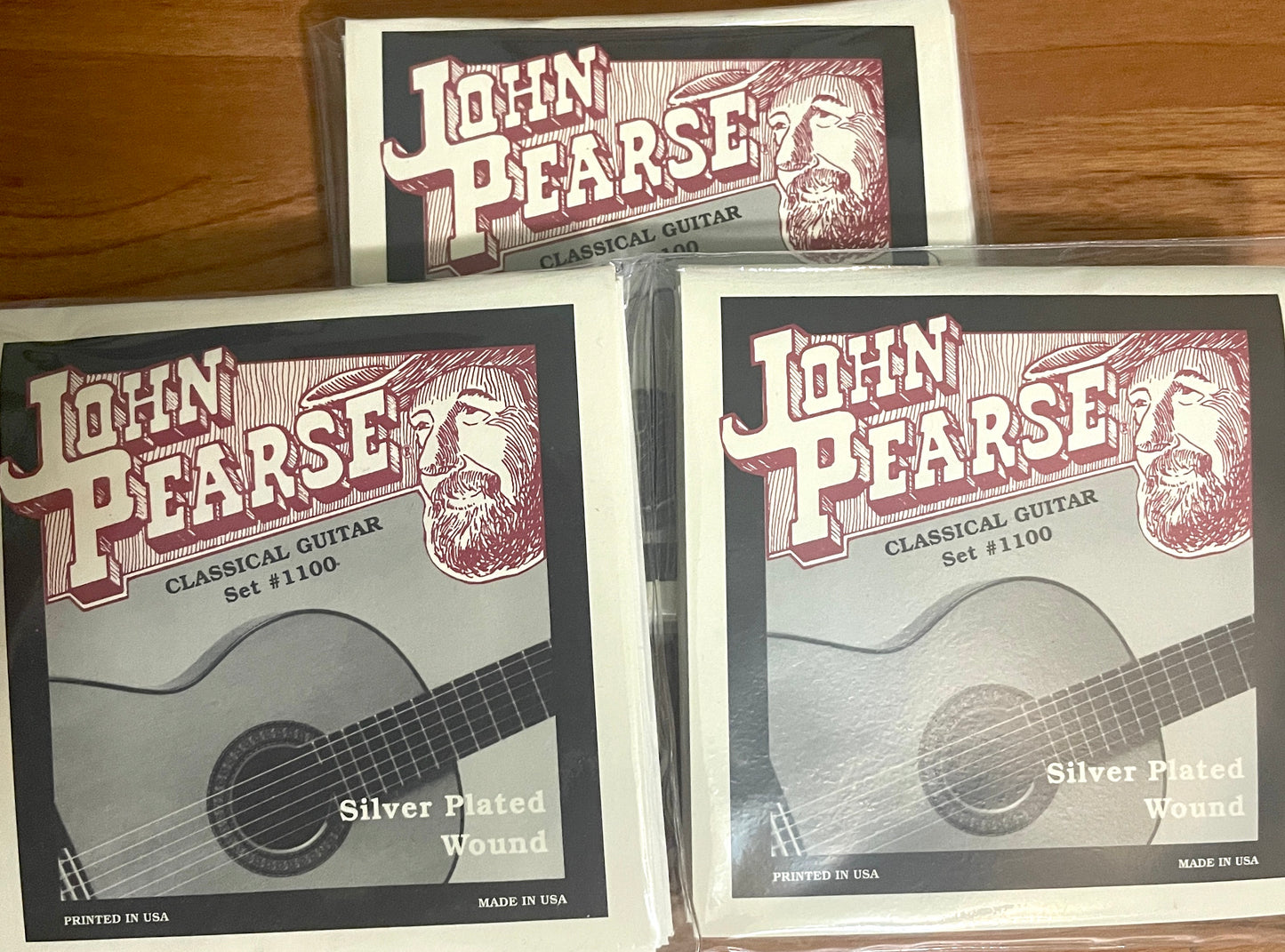 John Pearse Nylon Classical Guitar Strings Standard Tension THREE SETS