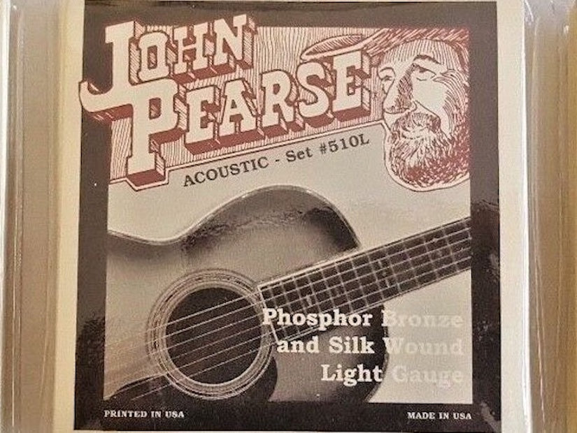 John Pearse Silk & Phosphor Bronze Guitar Strings ONE SET