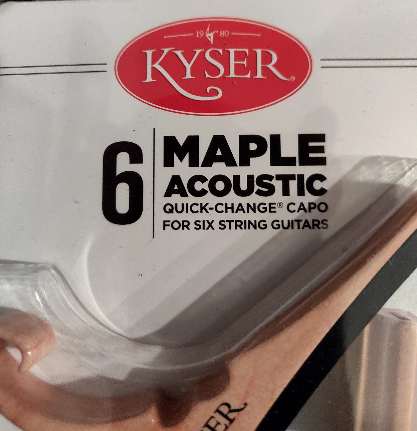 Kyser® Quick-Change Capo for Acoustic/Electric Guitars - Maple