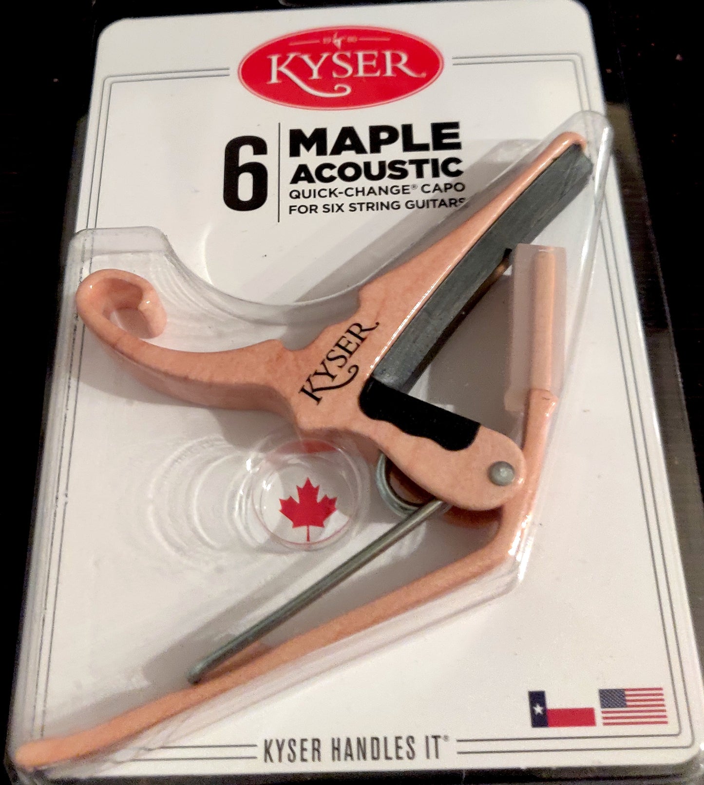 Kyser® Quick-Change Capo for Acoustic/Electric Guitars - Maple