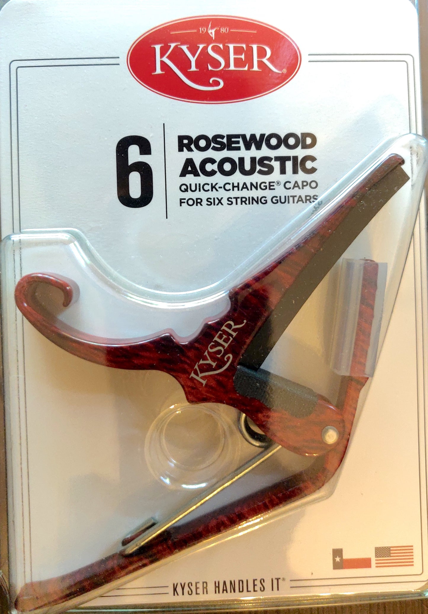 Kyser® Quick-Change Capo for Acoustic/Electric Guitars - Rosewood