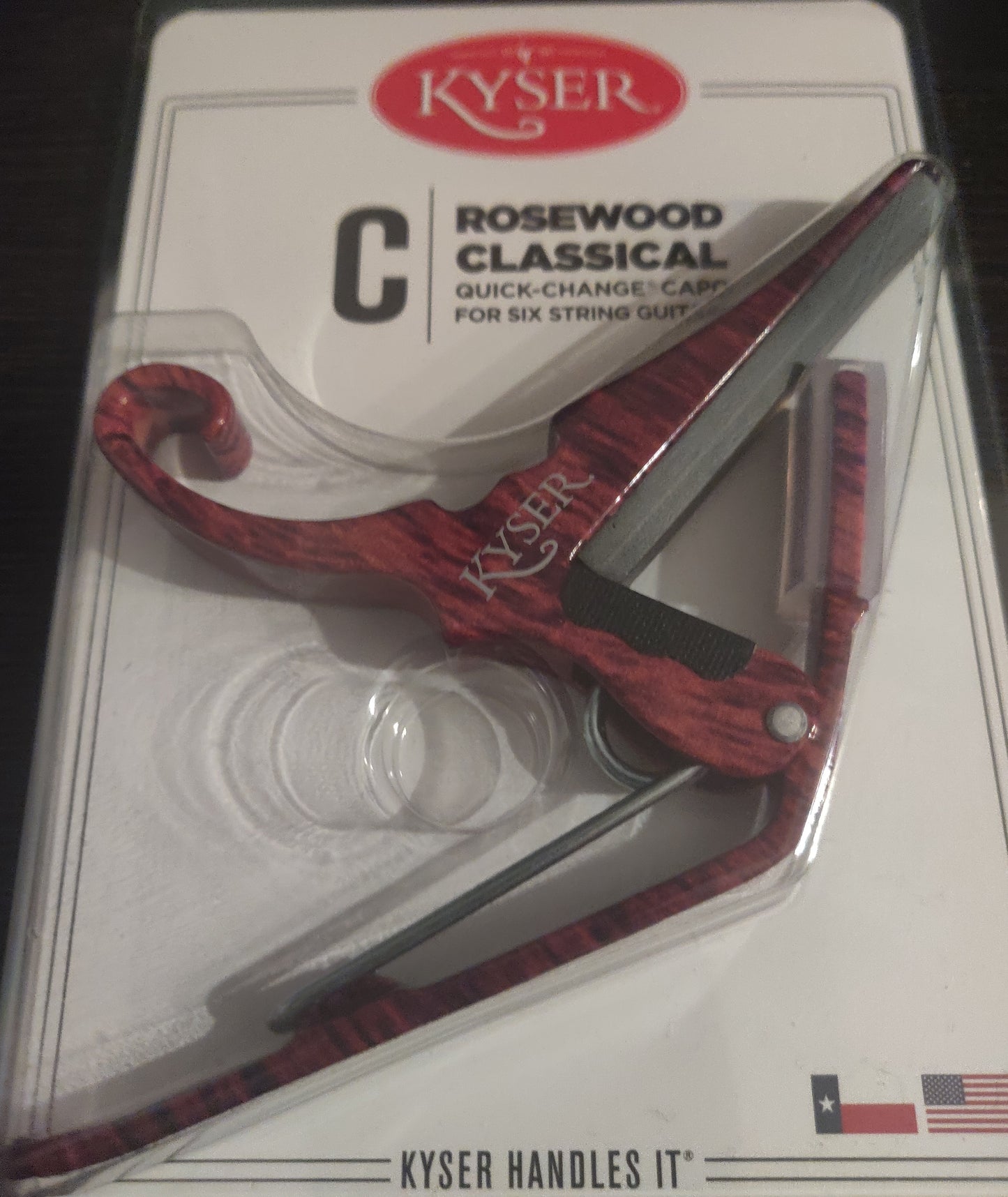 Kyser® Quick-Change Capo for CLASSICAL Guitars - Rosewood