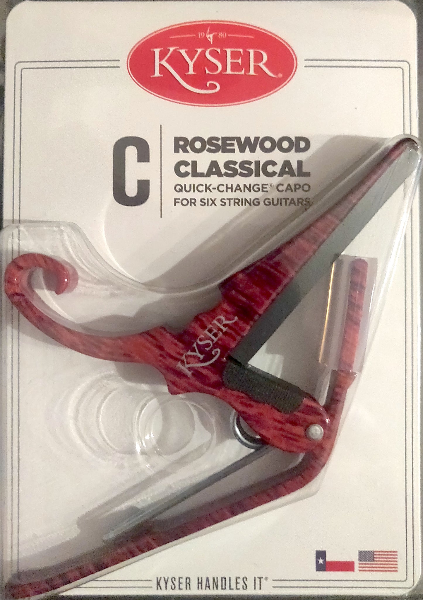 Kyser® Quick-Change Capo for CLASSICAL Guitars - Rosewood